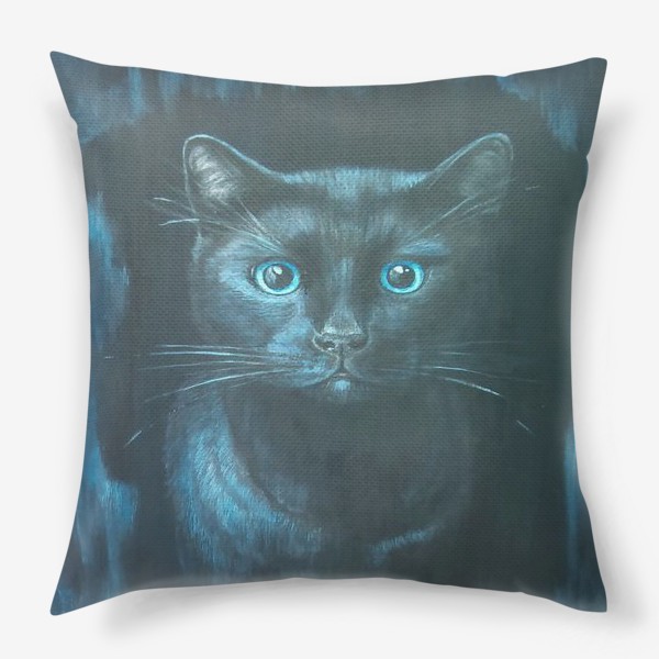 Подушка «Чёрная кошка.»