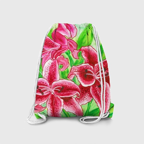 Рюкзак «Малиновые лилии»