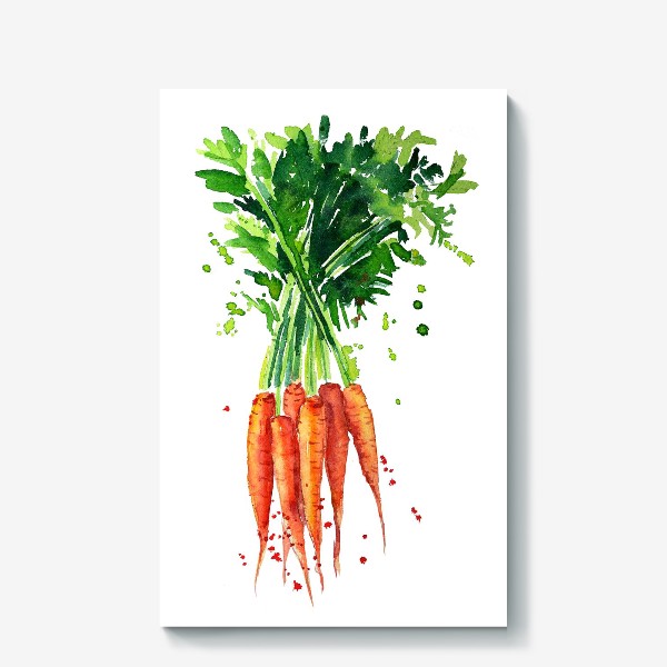 Холст «сочная морковь»