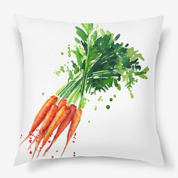 Подушка «сочная морковь»