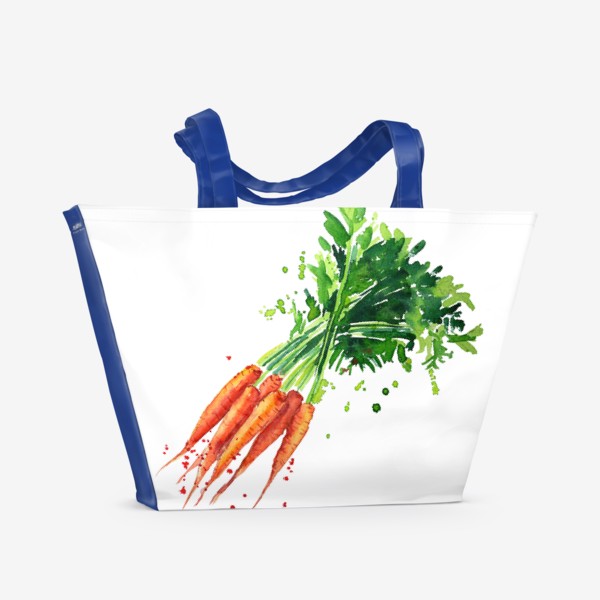 Пляжная сумка &laquo;сочная морковь&raquo;
