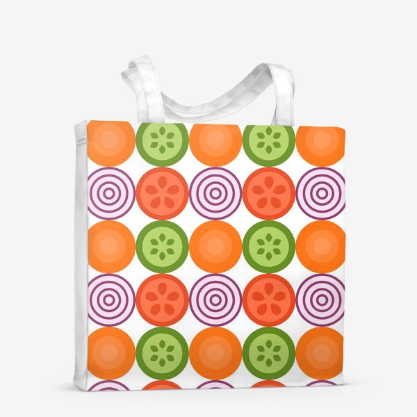 Сумка-шоппер «Овощная геометрия»