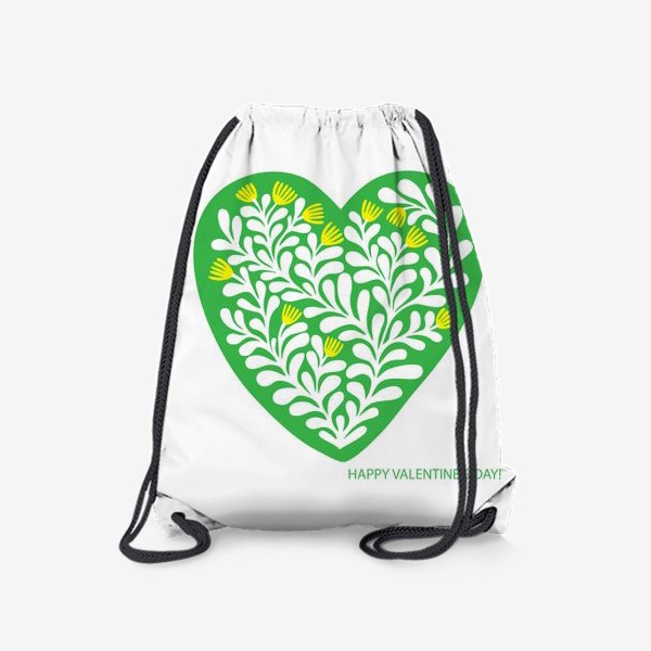 Рюкзак «зеленая валентинка»
