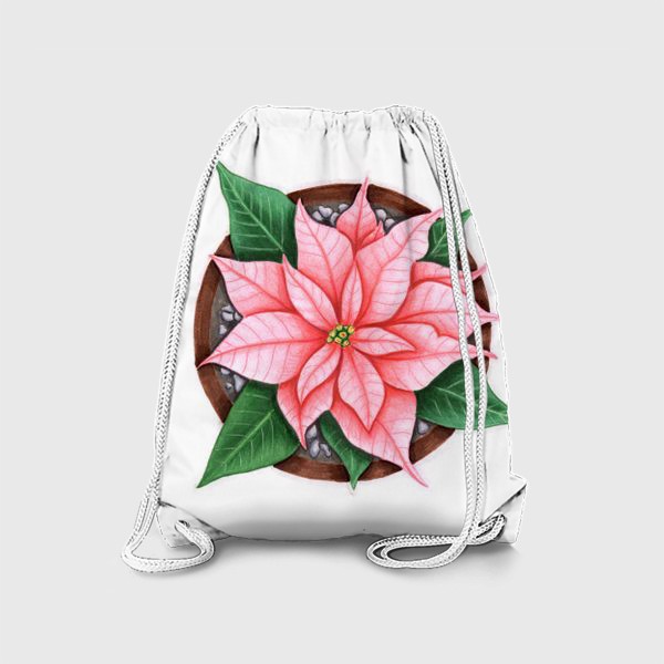 Рюкзак «Цветок Пуансеттия»