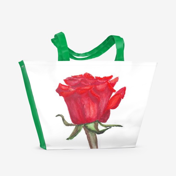Пляжная сумка «алая роза»