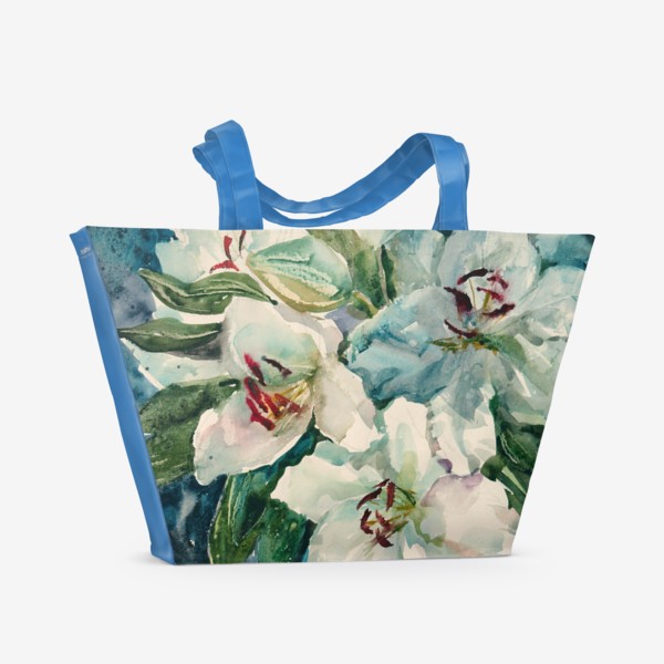 Пляжная сумка «Лилии»