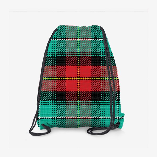 Рюкзак «красно-зелёный тартан»