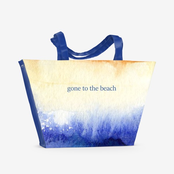 Пляжная сумка «gone to the beach || акварель»