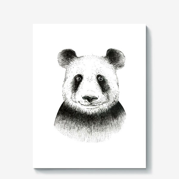 Холст «Я люблю панду»