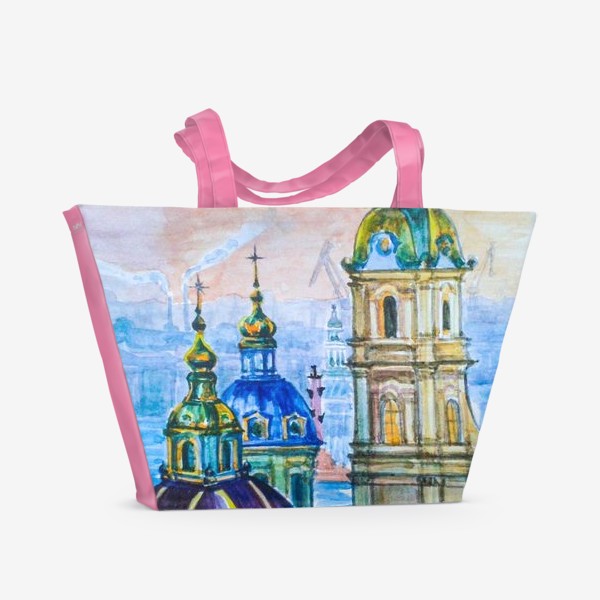 Пляжная сумка «Зимний Петербург»