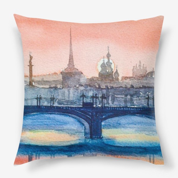 Подушка «Мосты Петербурга»