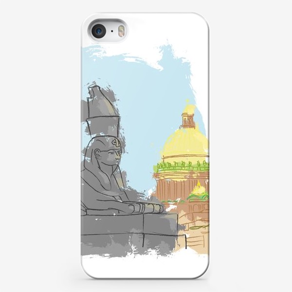 Чехол iPhone «Санкт-Петербург. Сфинкс и Исакиевский собор»