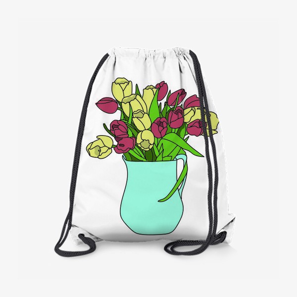 Рюкзак «Тюльпаны в кувшине 2»