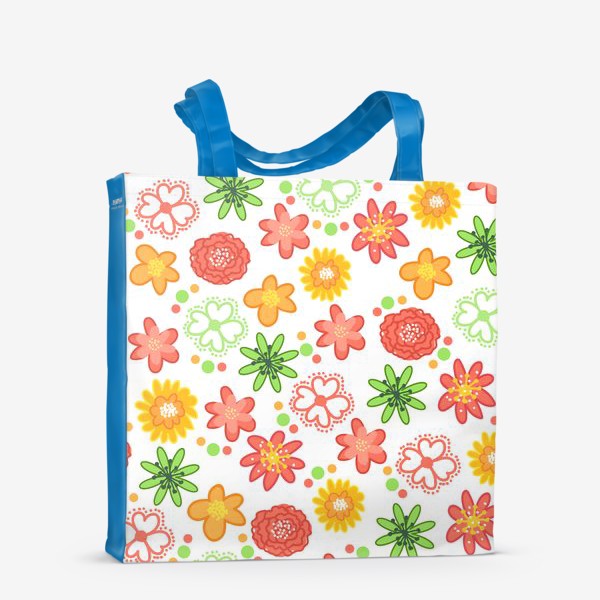 Сумка-шоппер «Радужные цветы»