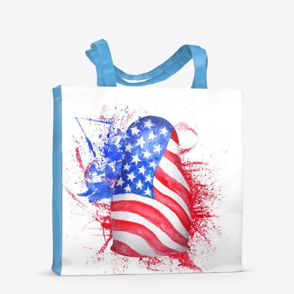 Сумка-шоппер «Матрешка с американским флагом»