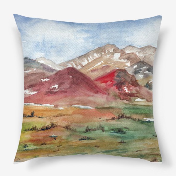 Подушка «Цветные горы»
