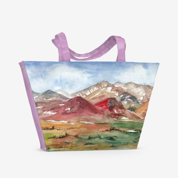 Пляжная сумка «Цветные горы»