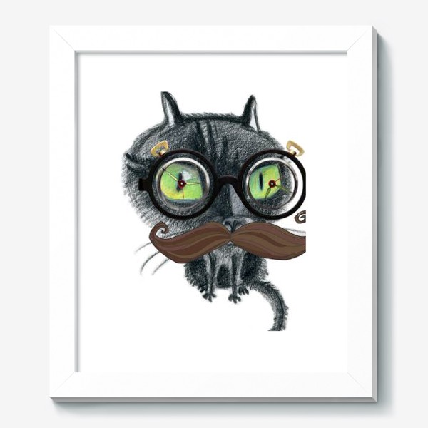 Картина «Сумасшедший профессор-кот», купить в интернет-магазине в Москве,  автор: Alena Nova, цена: 4760 рублей, 6496.41241.325323.844988