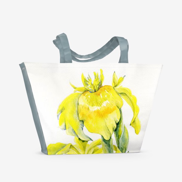 Пляжная сумка «желтые ирисы»