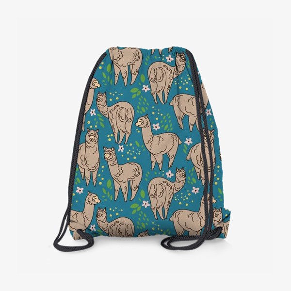 Рюкзак «Паттерн с альпаками»