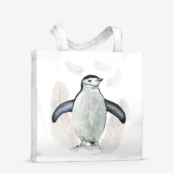 Сумка-шоппер «Пингвин в перьях»