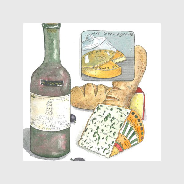 Скатерть &laquo;Сыр и вино прованс&raquo;