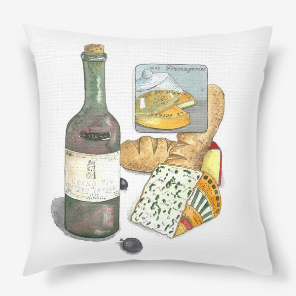 Подушка &laquo;Сыр и вино прованс&raquo;