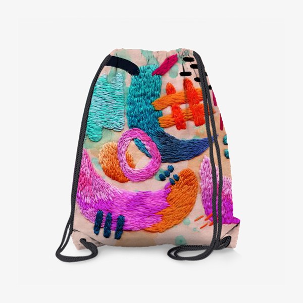 Рюкзак «абстрактная вышивка»