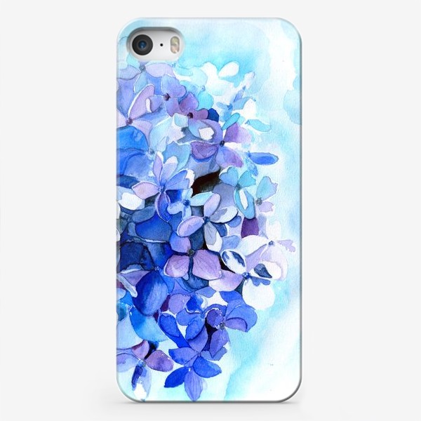 Чехол iPhone «Голубая гортензия»