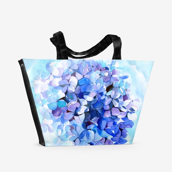 Пляжная сумка «Голубая гортензия»