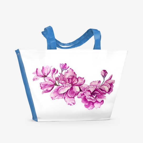 Пляжная сумка «розовая фиалка»