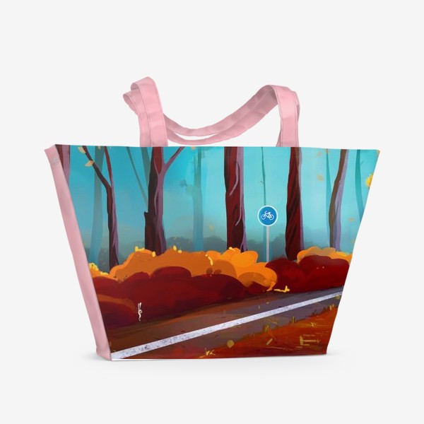 Пляжная сумка «Осень в лесу»