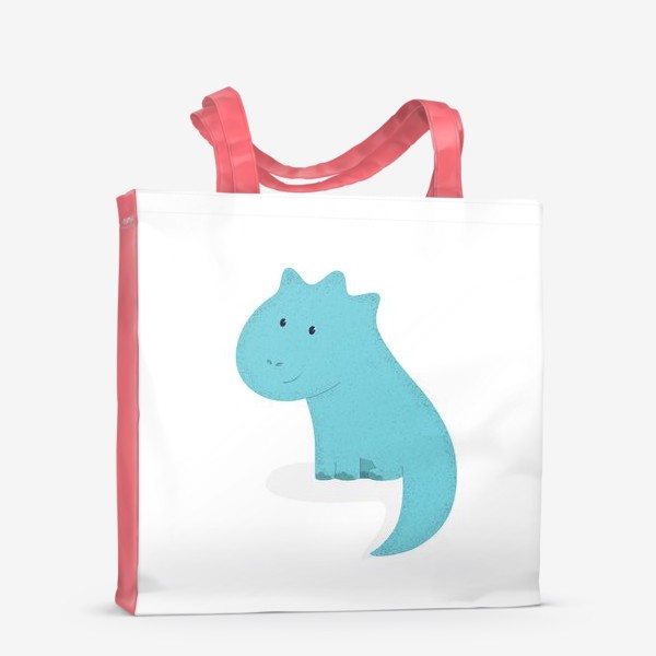 Сумка-шоппер «Голубой динозаврик»