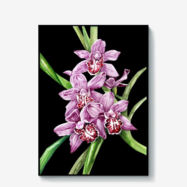 Холст «розовая орхидея»