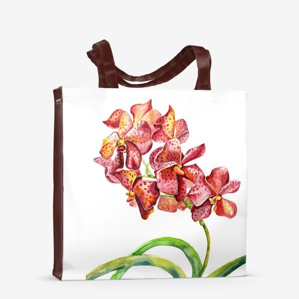 Сумка-шоппер «красная орхидея»