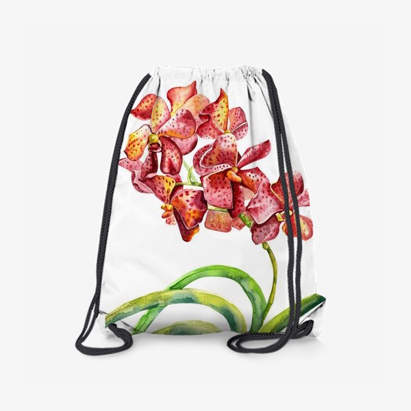 Рюкзак «красная орхидея»