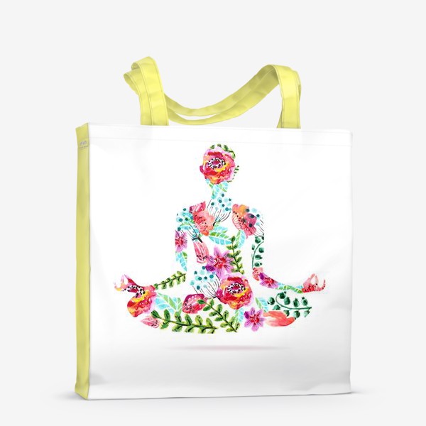 Сумка-шоппер «Цветочная йога»
