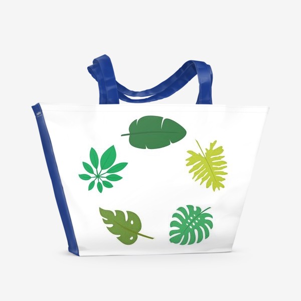 Пляжная сумка «Тропические листья»