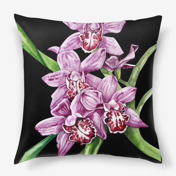 Подушка «розовая орхидея»