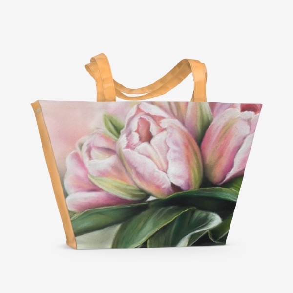 Пляжная сумка «Тюльпаны »