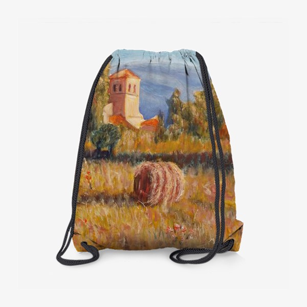 Рюкзак «Пейзаж со стогом сена»