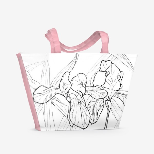 Пляжная сумка «Ирисы»