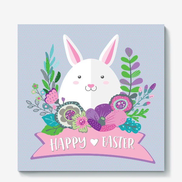 Холст &laquo;Happy Easter Funny Bunny&raquo;