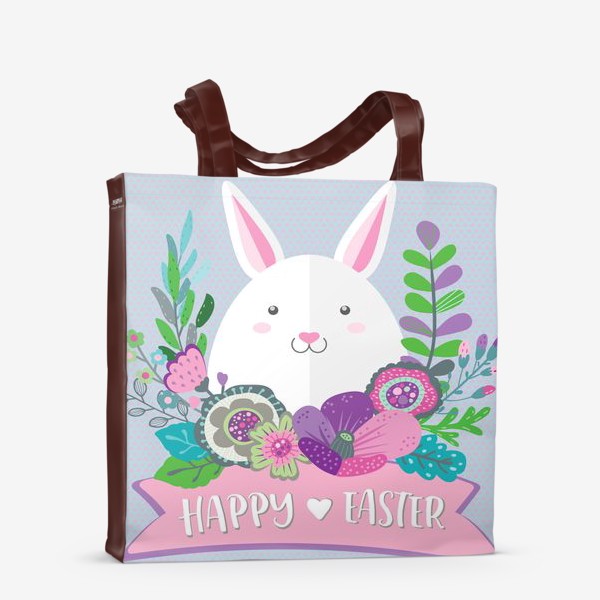 Сумка-шоппер «Happy Easter Funny Bunny»