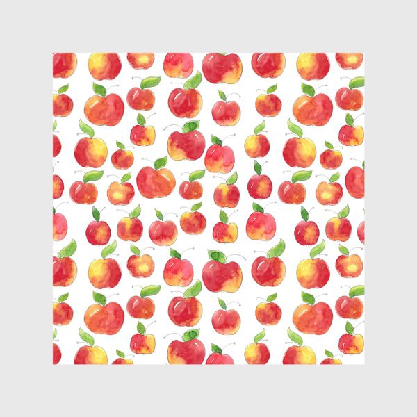 Скатерть «Паттерн с красными яблоками Apple pattern»