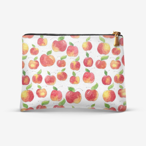Косметичка «Паттерн с красными яблоками Apple pattern»