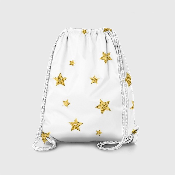 Рюкзак «Паттерн Золотые звёзды»