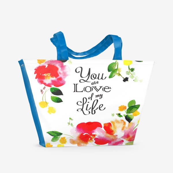 Пляжная сумка «You are love of my Life»
