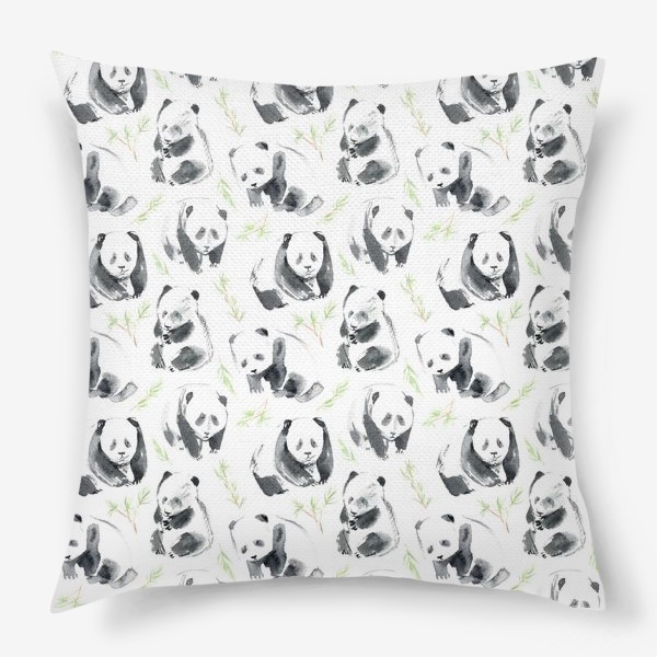 Подушка «Паттерн с пандами.»