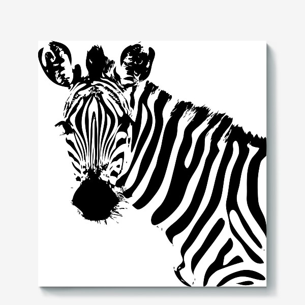 Холст «Паттерн зебра»
